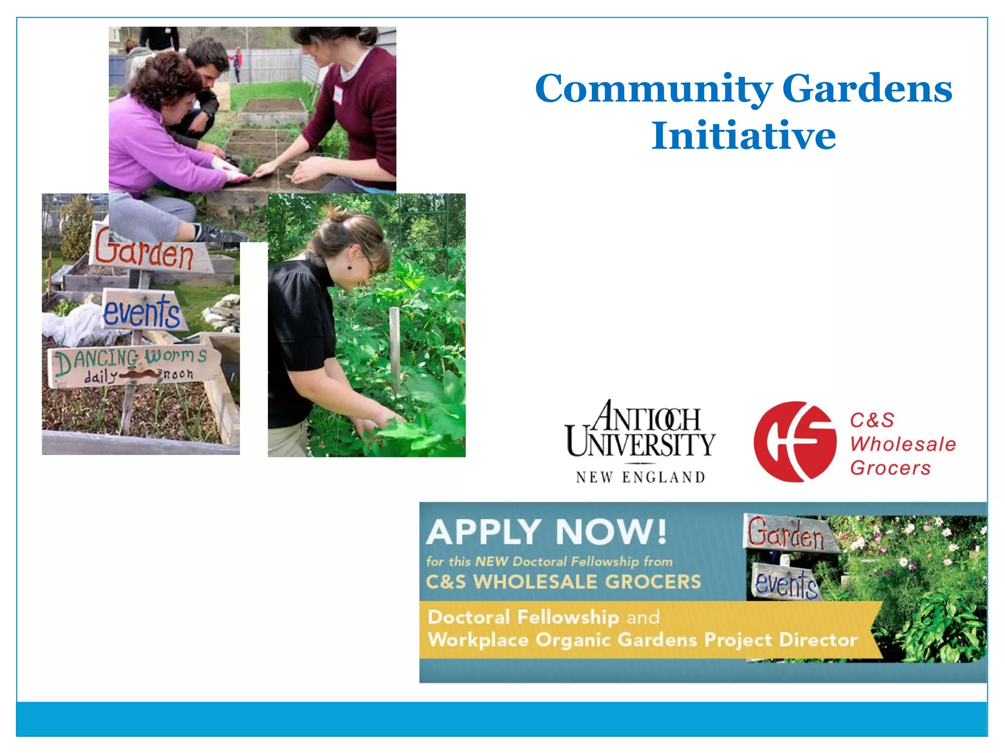 Community Gardens
Initiative
 