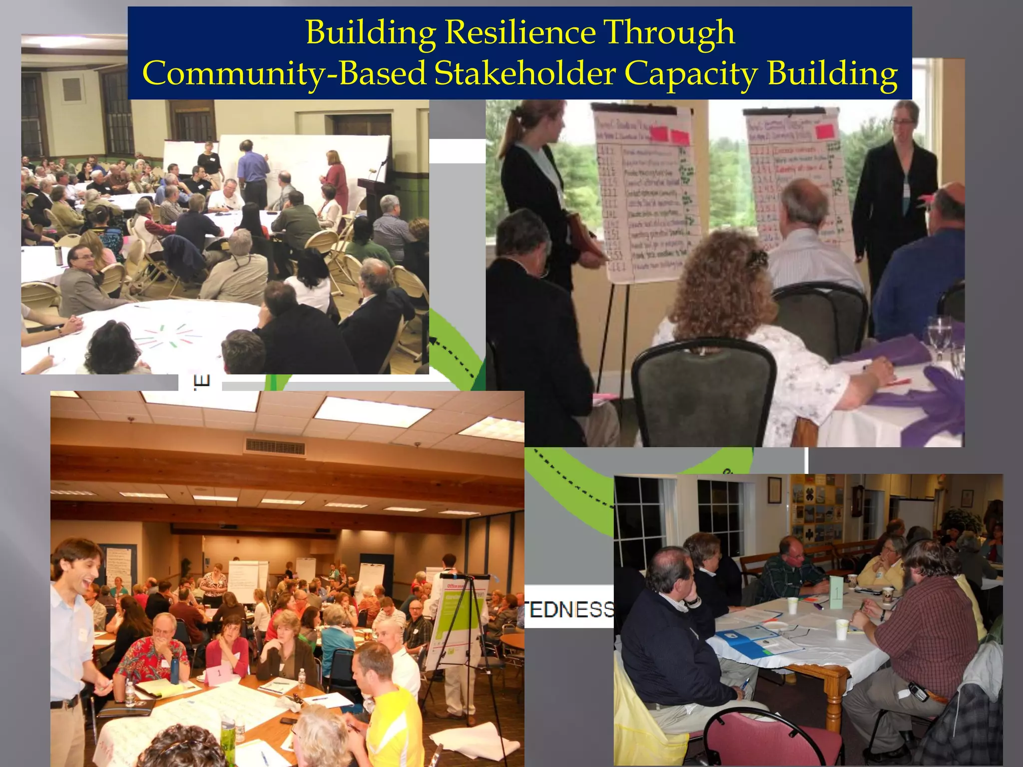 Building Resilience Through
Community-Based Stakeholder Capacity Building
 