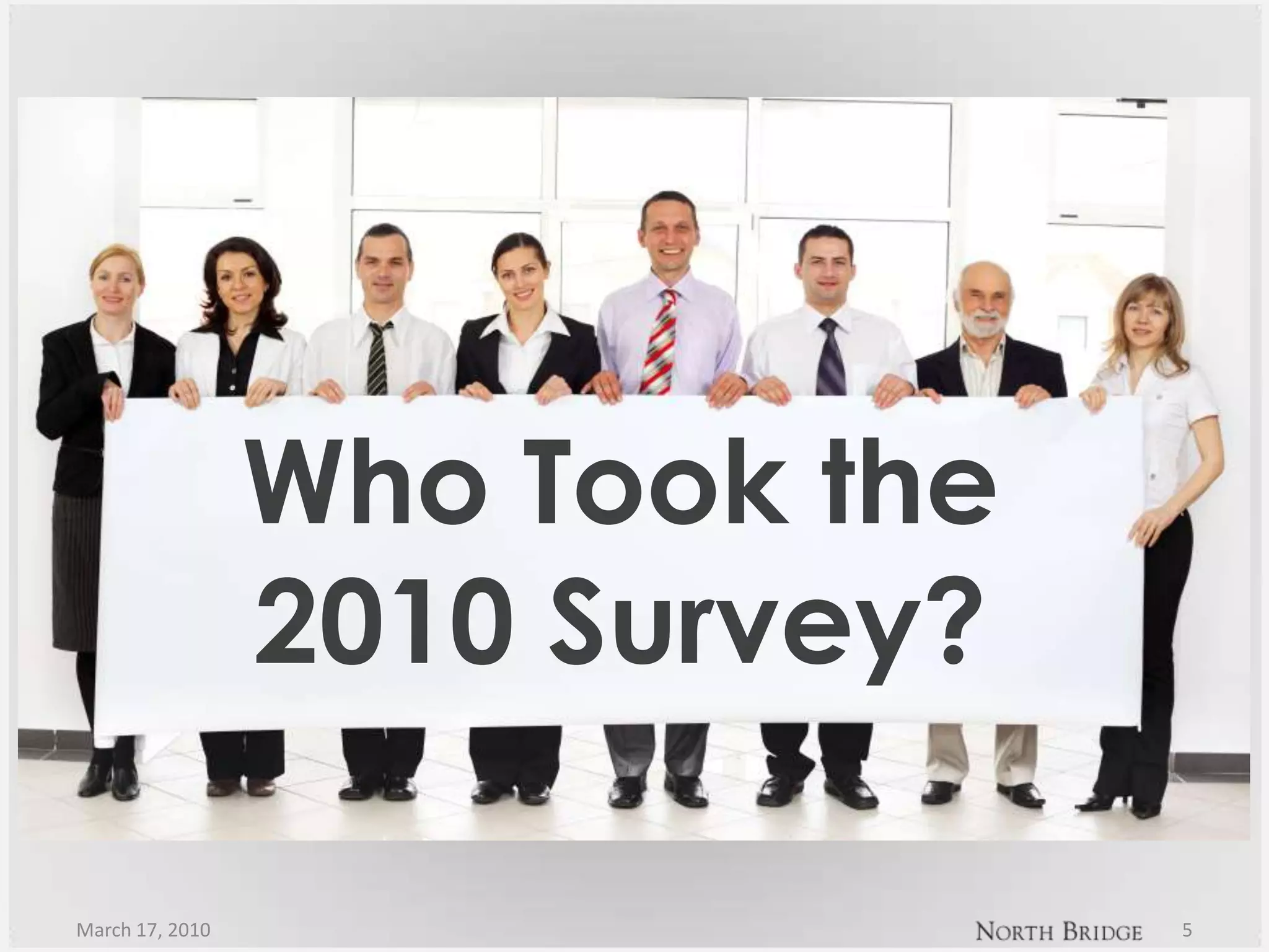 March 17, 20105Who Took the 2010 Survey?