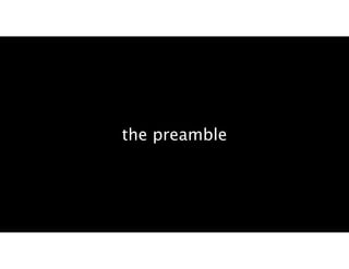 the preamble
 