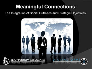 Meaningful Connections:
The Integration of Social Outreach and Strategic Objectives
 