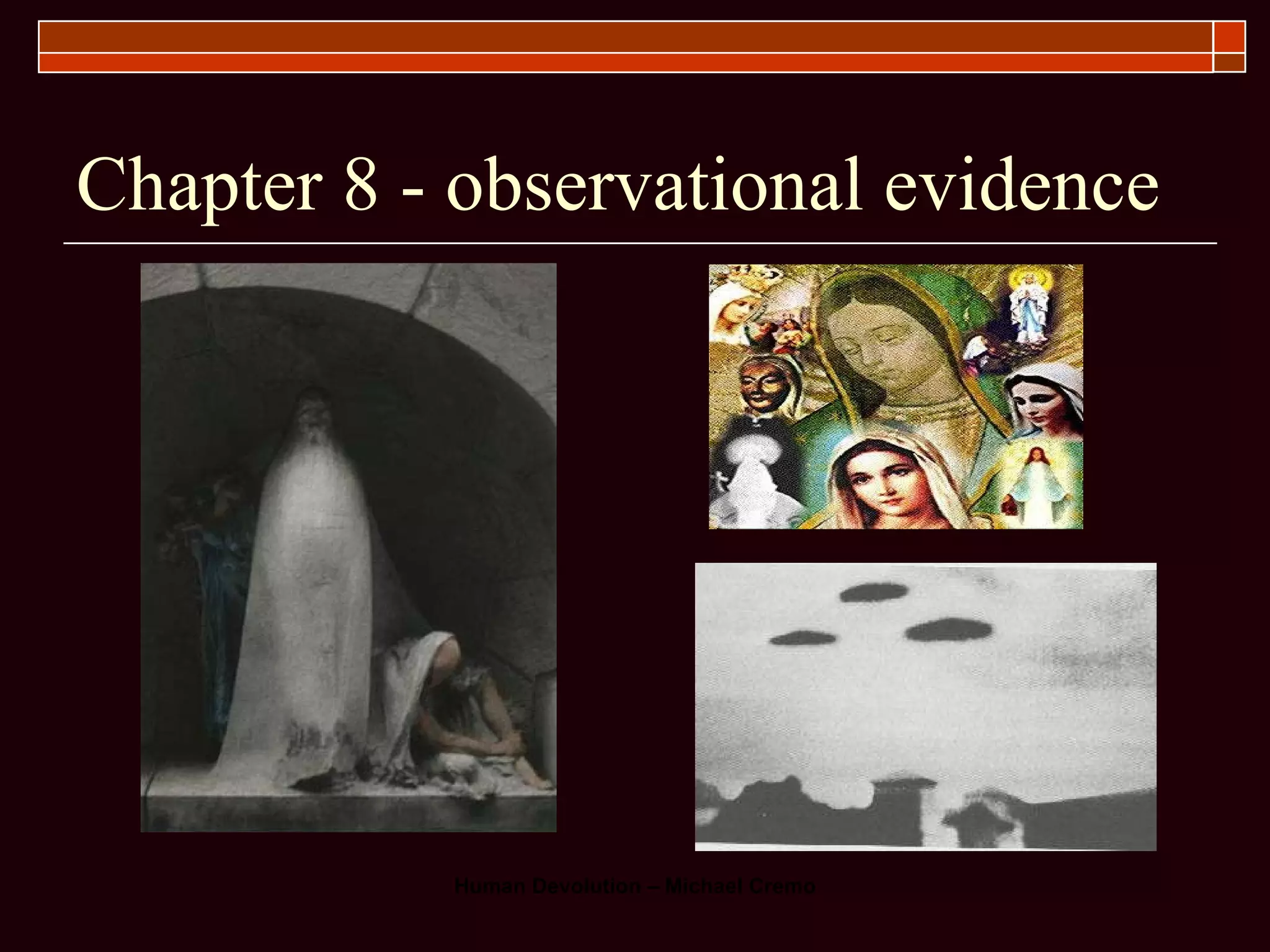 Chapter 8 - observational evidence  