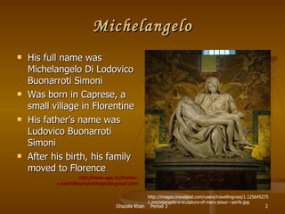 where was michelangelo buonarroti born