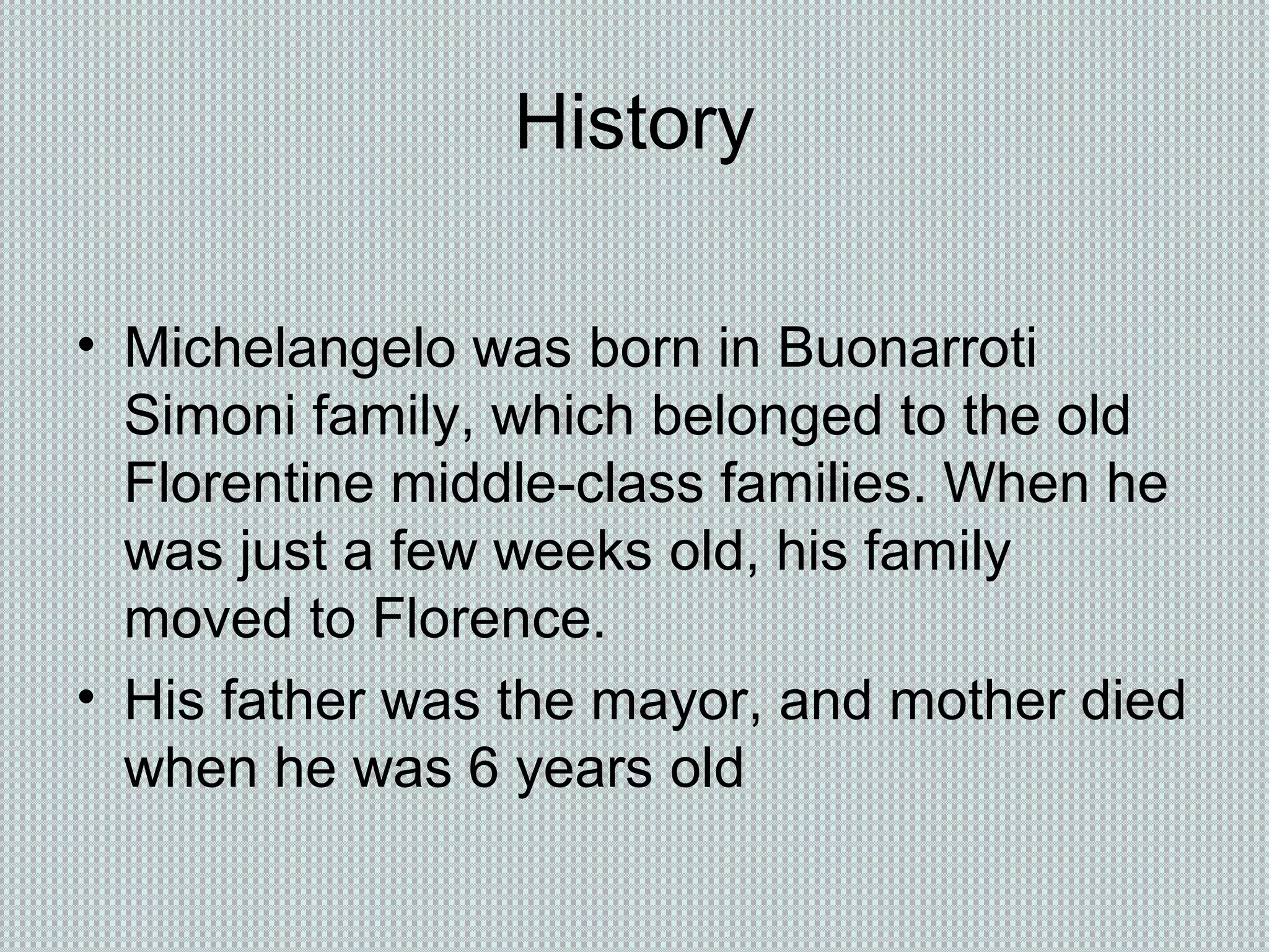 Michelangelo | PPT