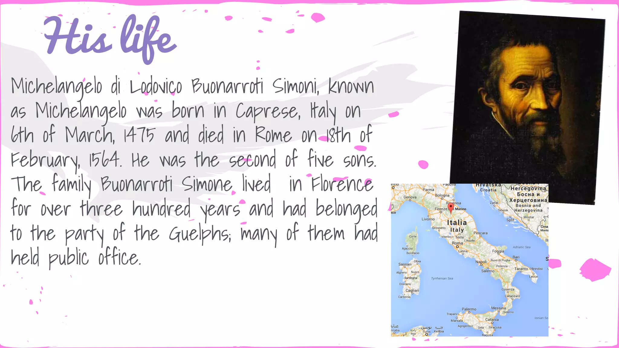Biography About Michelangelo Socials Ppt Biography About Michelangelo Socials Ppt