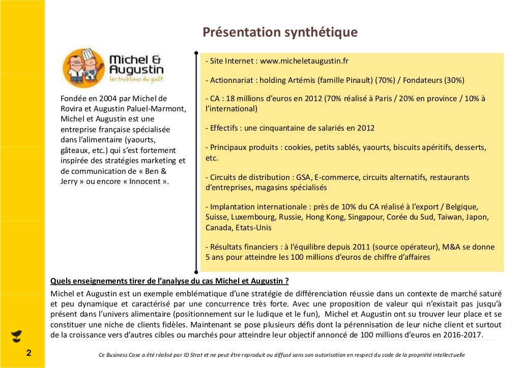 étude De Cas Michel Et Augustin Corrigé