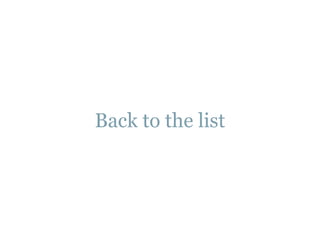 Back to the list
 