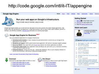 http://code.google.com/intl/it-IT/appengine
 