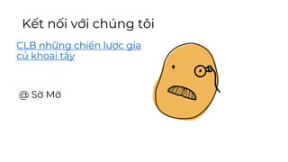 Kết nối với chúng tôi
CLB những chiến lược gia
củ khoai tây
@ Sờ Mờ
 