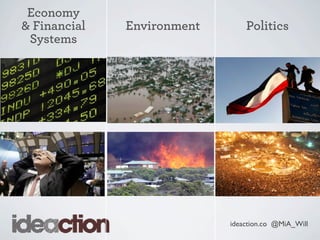 ideaction.co @MiA_Will
Economy
& Financial
Systems
PoliticsEnvironment
 