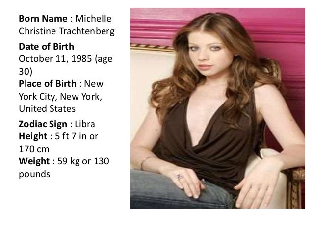 Michelle Trachtenberg Biography | Biography of Michelle Trachtenberg