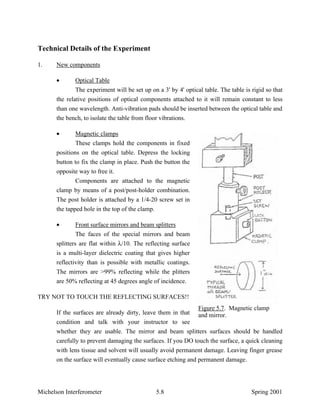 Michelson interferometer | PDF