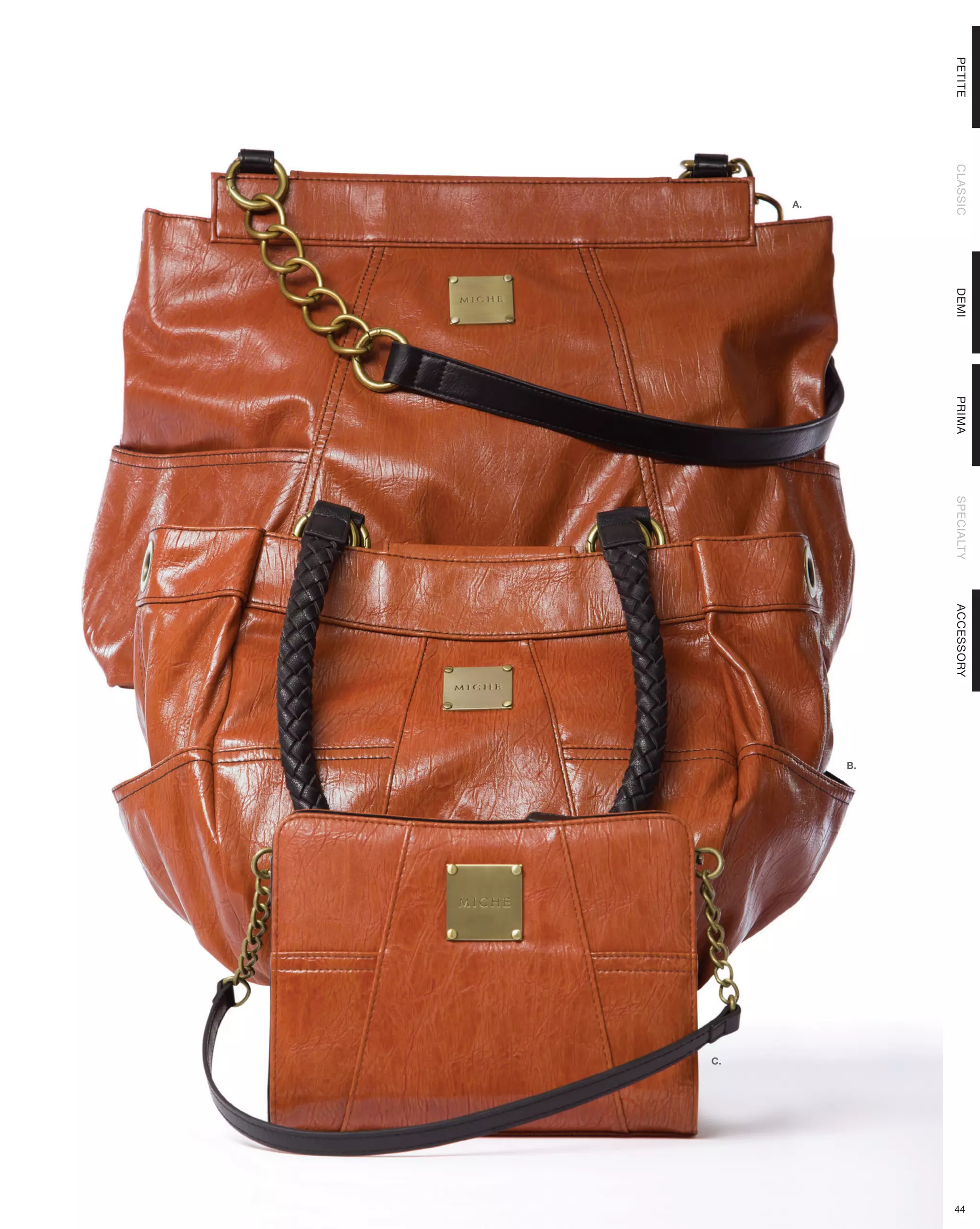 PETITE   CLASSIC   DEMI   PRIMA   SPECIALTY   ACCESSORY




                                                                    44
                                                          B.
             A.




                                                               C.
 