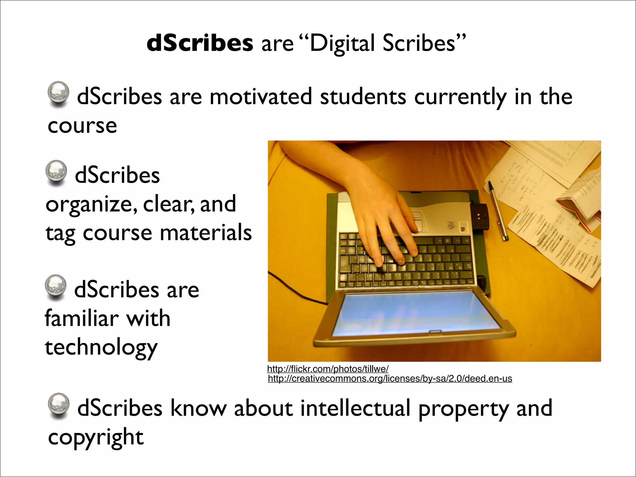 Michigan Open CourseWare dScribe and Intellectual Property introduction