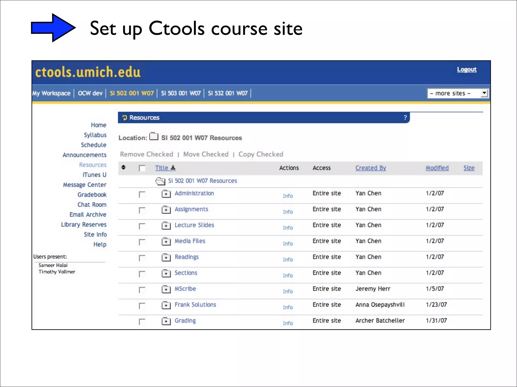 Michigan Open CourseWare dScribe and Intellectual Property introduction