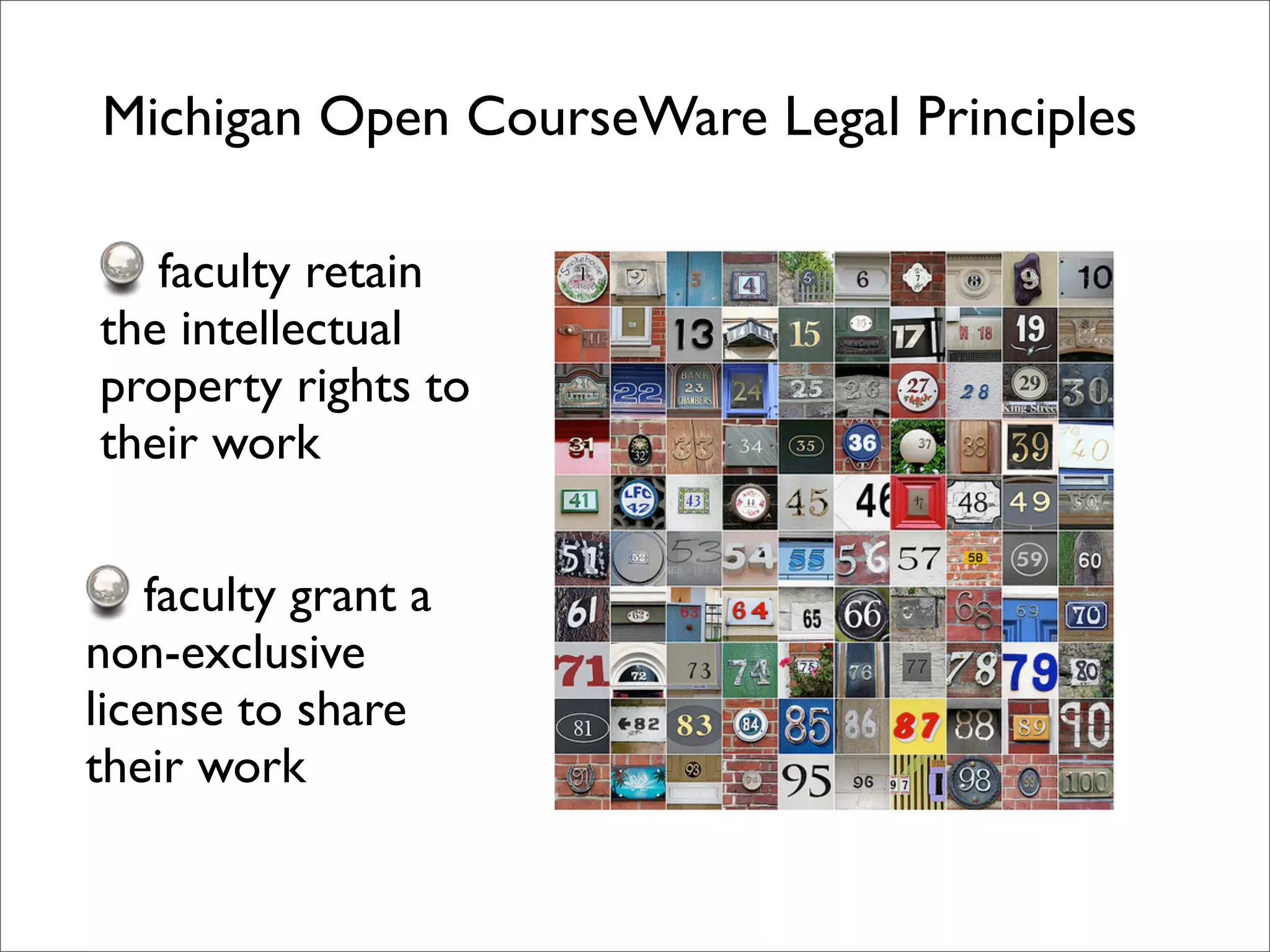 Michigan Open CourseWare dScribe and Intellectual Property introduction
