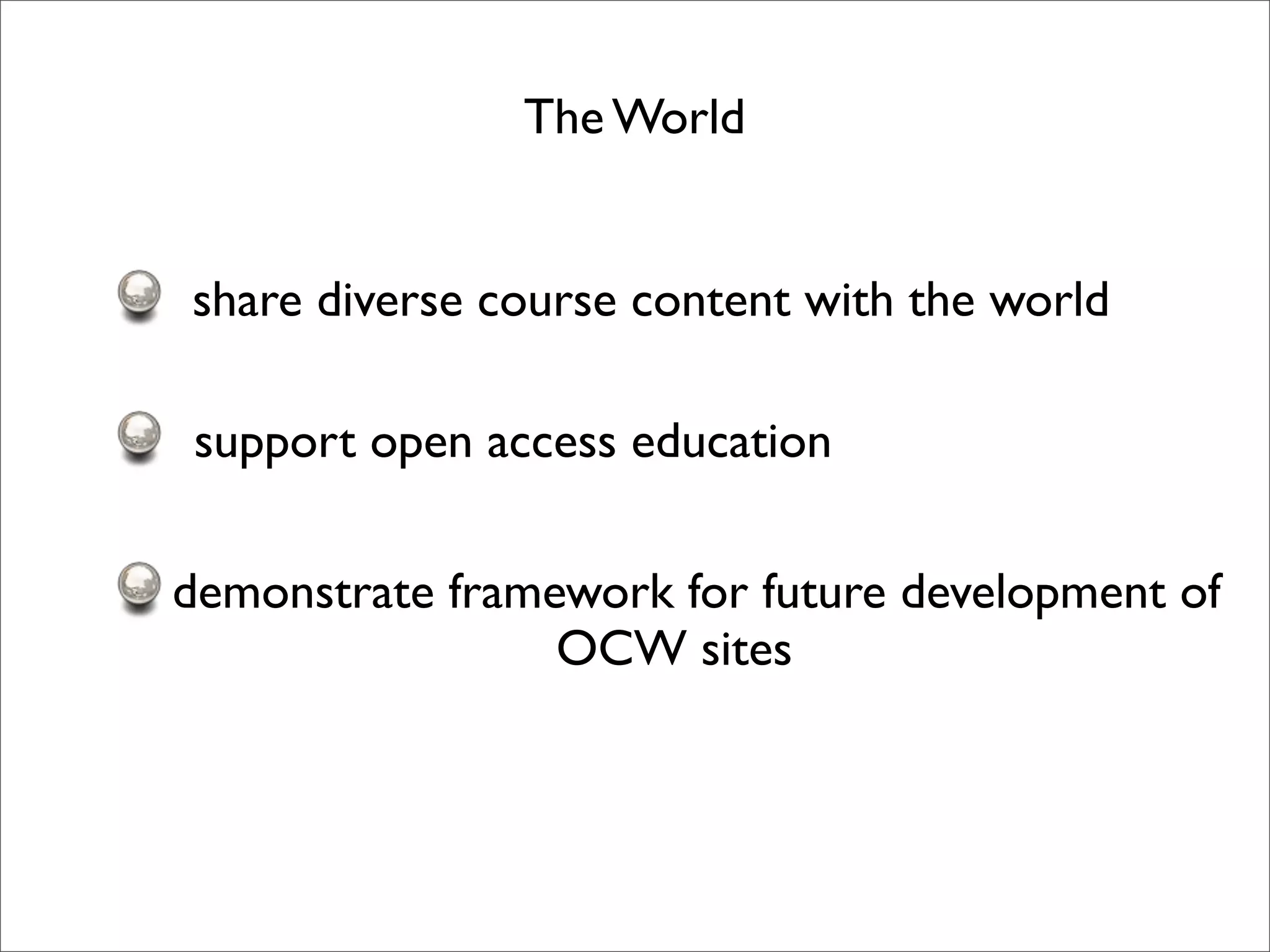 Michigan Open CourseWare dScribe and Intellectual Property introduction