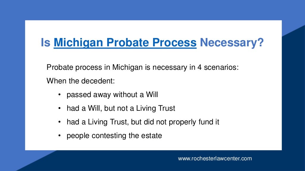 Guide To Michigan Probate Process