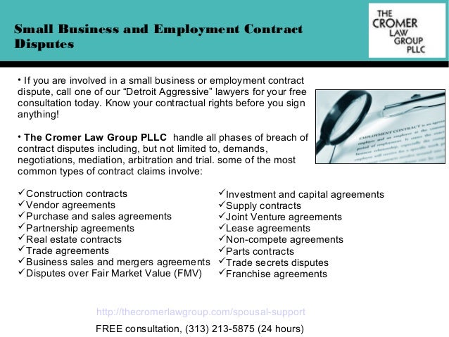 agreement divorce breach Attorneys Contract of Michigan Breach