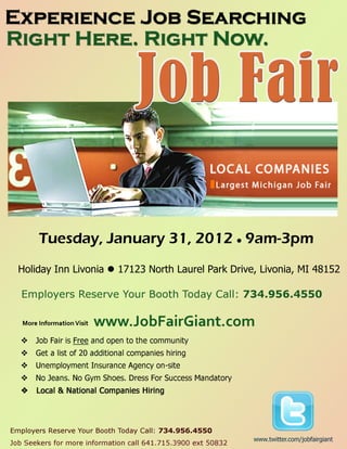 Michigan Job Fair January 31, 2012