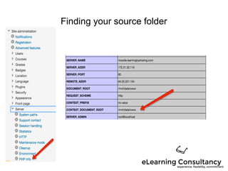 Finding your source folder
 