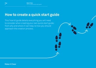 How to create a quick start guide | PDF