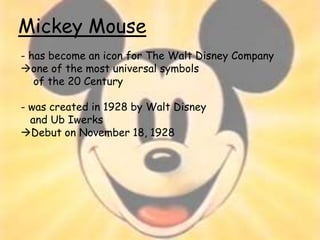 Mickey mouse | PPTX