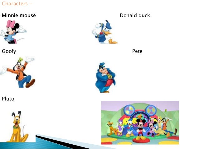 mickey mouse characters names