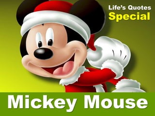 Life's Quotes With Mickey Mouse