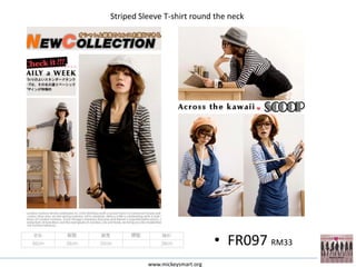 Striped Sleeve T-shirt round the neck




                                • FR097 RM33
          www.mickeysmart.org
 