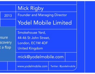 'Buying mobile advertising' - 12 rules to ensure your app strategy isn't a flop - Mick Rigby - #APS2013