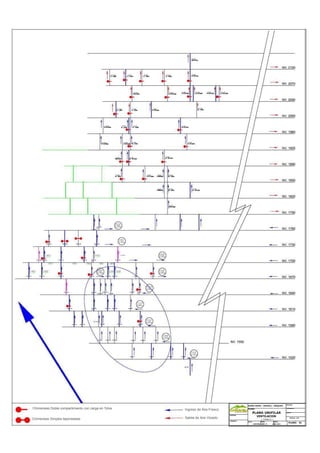 Propiedad Intelectual de la Universidad Nacional de San Agustín de Arequipa
Chimeneas Doble compartimiento con carga en Tolva Ingreso de Aire Fresco
HUANU HUANU - CARAVELI - AREQUIPA
PLANO:
PLANO UNIFILAR
GEOLOGIA:
TOPOGRAFIA:
DIBUJO:
Chimeneas Simples taponeadas Salida de Aire Viciado
REVISADO:
APROBADO:
VENTILACION
( CHINO II )
U.E.A.: ZONA: FECHA :
CAPITANA CHINO II AGOS. 2014
ESCALA : S/E
PLANO: 01
 