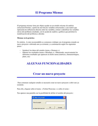 Micmac instrucciones | PDF