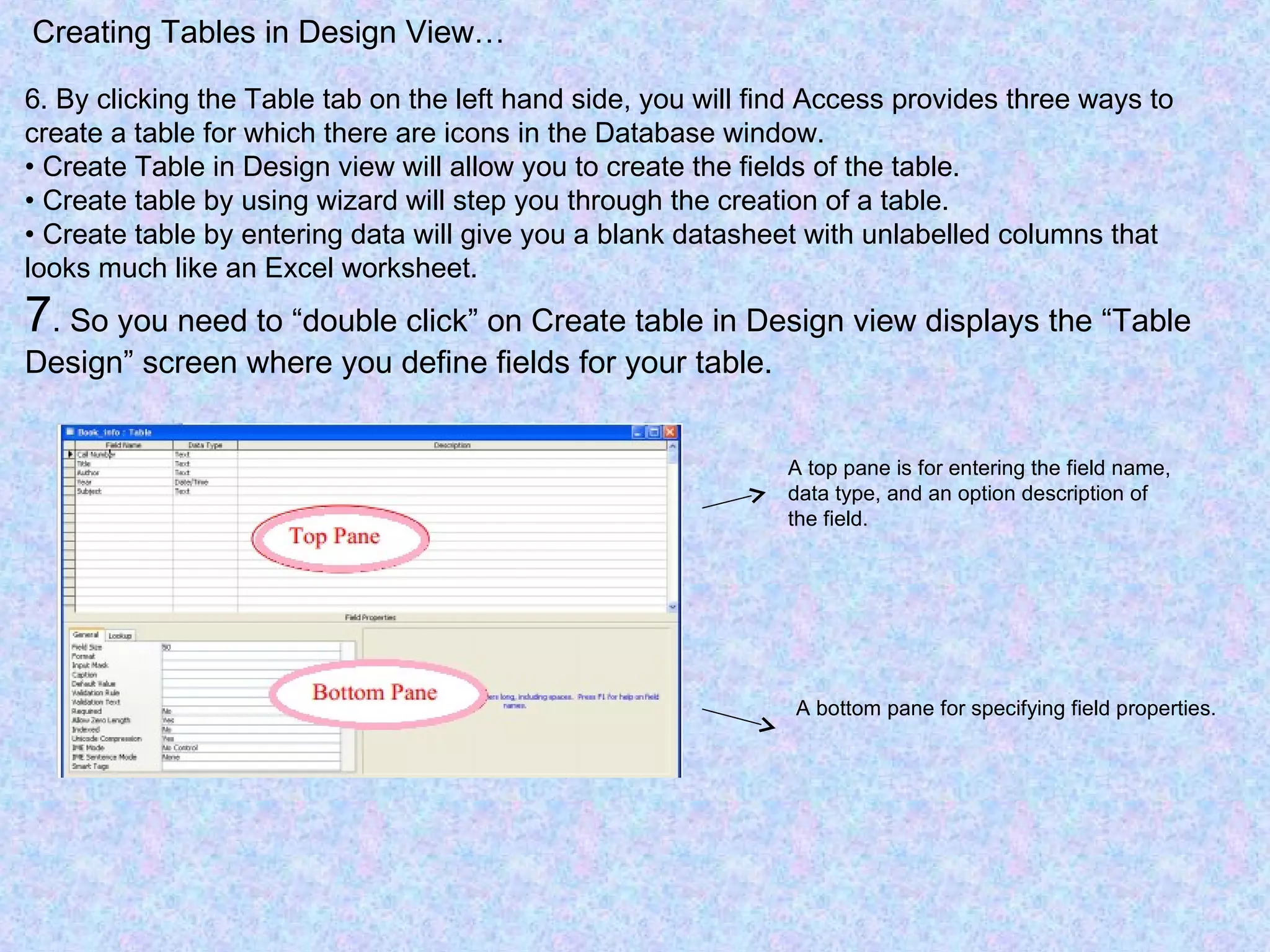Ms Office Access Tutorial Microsoft Office Access 2003 Tutorial for Beginners | PPT