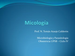 Prof. N. Tomás Atauje Calderón 
Microbiología y Parasitología 
Obstetricia UPSB – Ciclo IV  