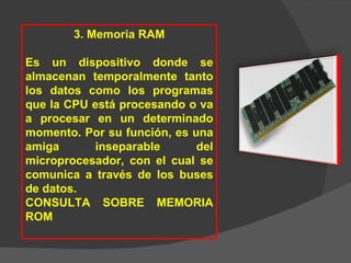MI COMPUTADOR. CPU.
