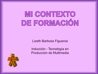 Lizeth Barbosa Figueroa
Inducción - Tecnología en
Producción de Multimedia
 
