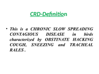 Persistent Rales Comprehensive Overview of Chronic Respiratory Disease in Poultry ...