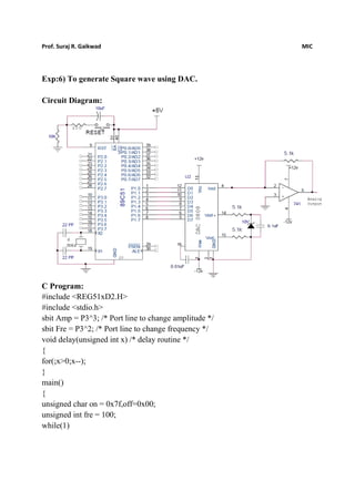Mic practicals | PDF