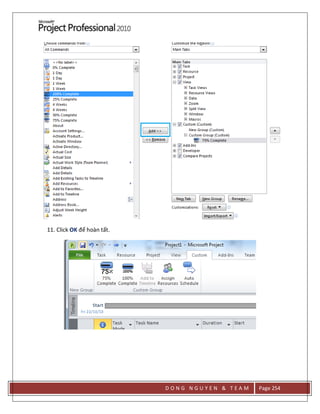D O N G N G U Y E N & T E A M Page 254
11. Click OK để hoàn tất.
 