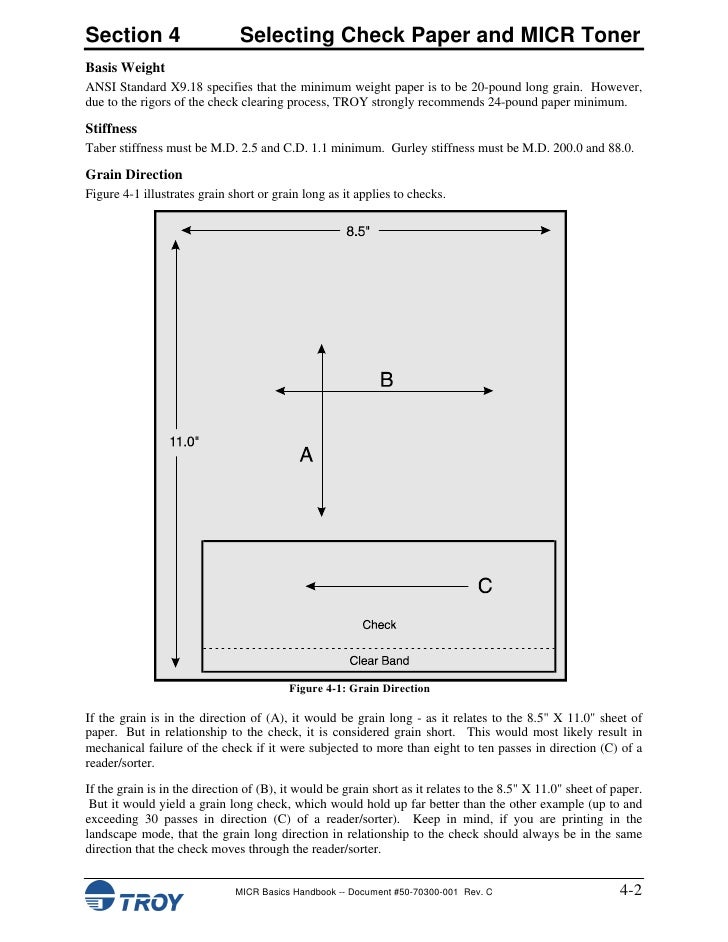 micr basics handbook micr sheet