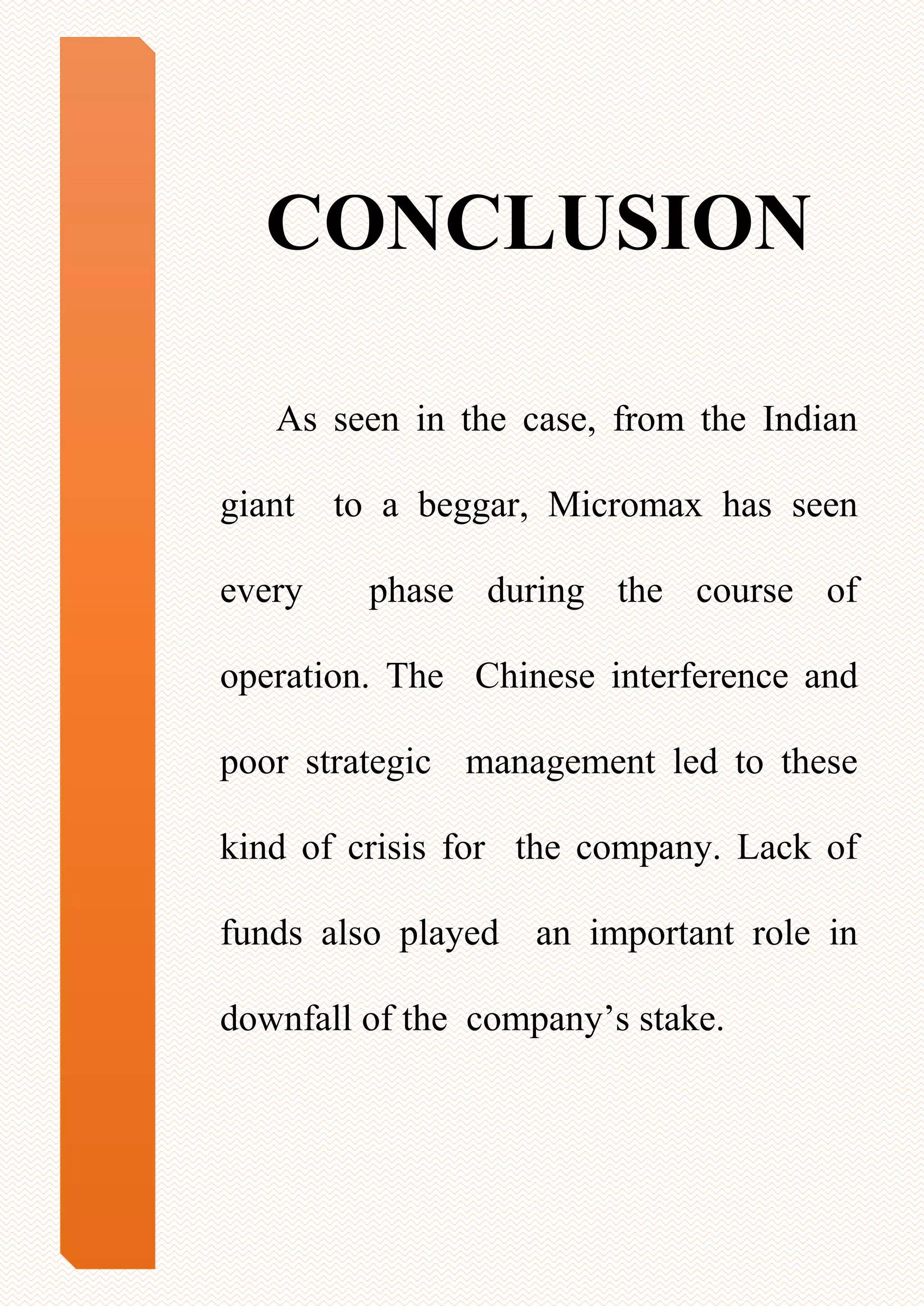 Case Study On Micromax | PDF