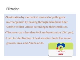 Disinfection
Chemical methods of sterilization
 