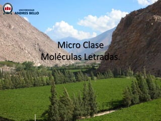 Micro Clase
Moléculas Letradas.




                      1
 