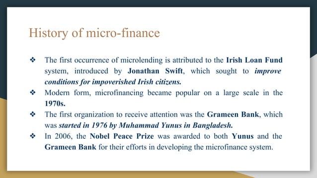 Micro finance - an introduction | PDF | Government Support and Welfare ...