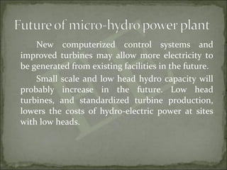 Micro hydro power plant final 1