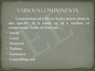 Micro hydro power plant final 1