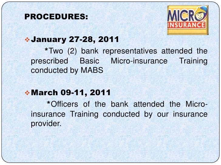 Mprbi Microinsurance Presentation