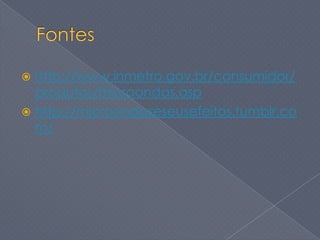  http://www.inmetro.gov.br/consumidor/
  produtos/microondas.asp
 http://microondaseseusefeitos.tumblr.co
  m/
 