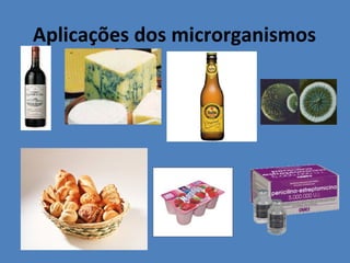 Aplicações dos microrganismos
 
